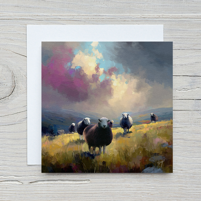 Borrowdale Light greetings card by Natalie Jump